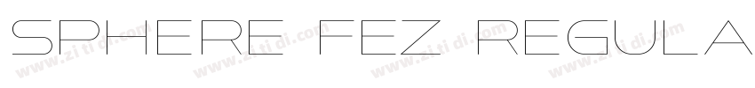 SPHERE FEZ Regular字体转换